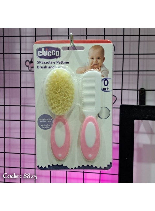 شيكو مشط وفرشاة شعر للأطفال حديثي الولادة والرضع بشعيرات ناعمة لتدليك فروة الرأس وتحفيز نمو الشعر وإزالة القشرة الخفيفة آمنة ولطيفة للاستخدام اليومي - Image 5